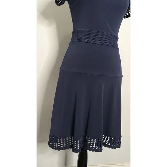 Michael Kors Sheat Women Dress SIze XS Navy Blue - Picture 11 of 12